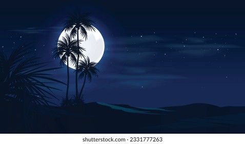 Moon night vector design EPS 