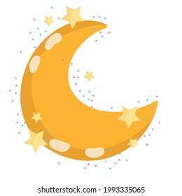 moon night weather cute isolated