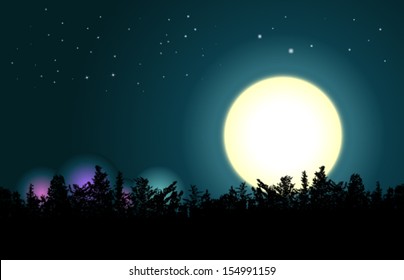 56,634 Moonlight tree Images, Stock Photos & Vectors | Shutterstock