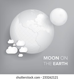Moon on the earth