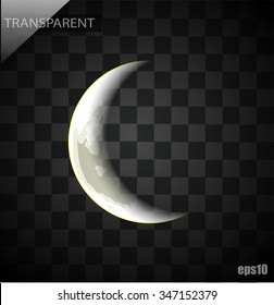 Moon On A Transparent Background