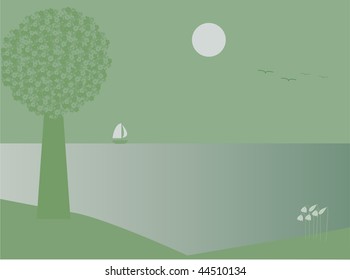 moon on water