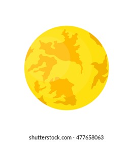 moon on a white background isolated.