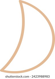 Moon outline so cute for your design.