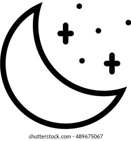 moon outline icon