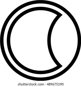 moon outline icon