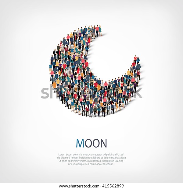 moon people sign\
3d