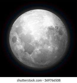 Moon phase on a black sky.