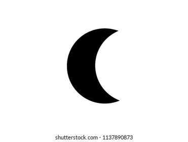 Moon phase shape symbol night sky astronomy 