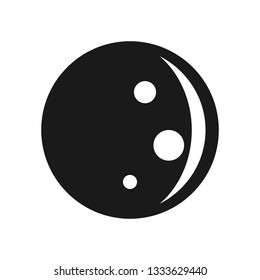 Moon phase vector icon illustration