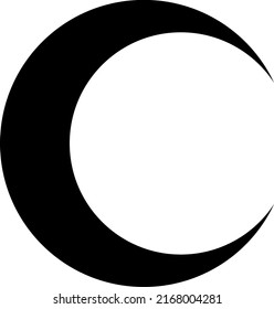 Icono de vector de fase lunar sobre fondo blanco..eps
