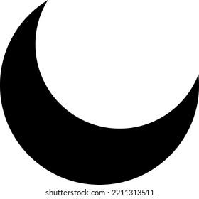 Moon phase vector icon on white background..eps
