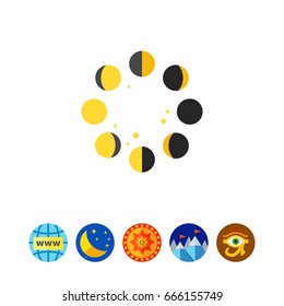 Moon phases icon