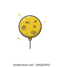 Moon phases icons. Vector illustration.