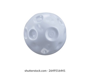 Moon Planet icon 3d render concept of moon sphere planet outer space universe icon vector illustration
