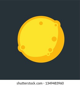 Moon planet icon - icon vector