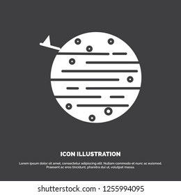 moon, planet, space, squarico, earth Icon. glyph vector symbol for UI and UX, website or mobile application