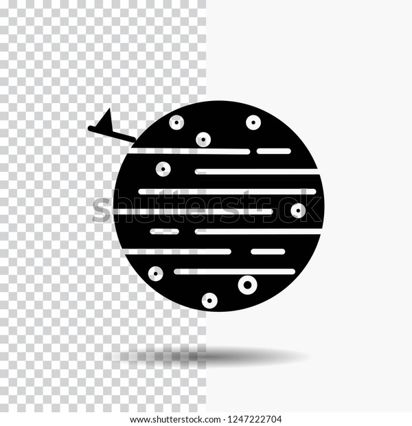 moon, planet, space, squarico,\
earth Glyph Icon on Transparent Background. Black\
Icon