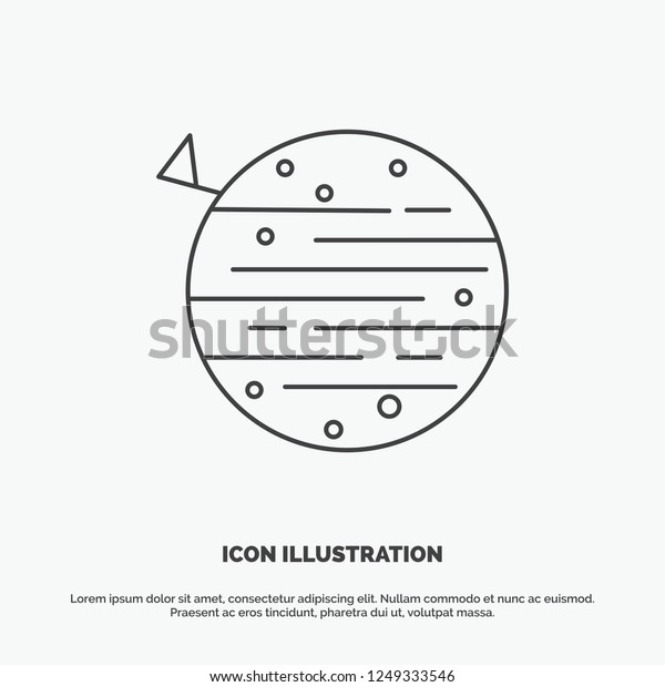 moon, planet,\
space, squarico, earth Icon. Line vector gray symbol for UI and UX,\
website or mobile\
application