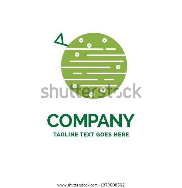 moon, planet, space,\
squarico, earth Flat Business Logo template. Creative Green Brand\
Name Design.