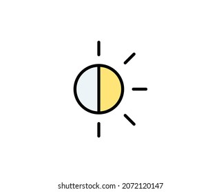 Moon premium line icon. Simple high quality pictogram. Modern outline style icons. Stroke vector illustration on a white background. 