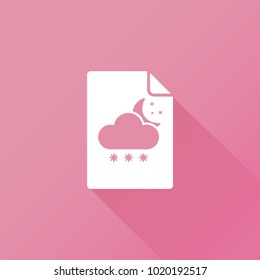 moon and rain icon