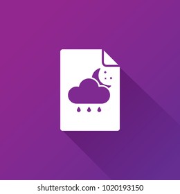 moon and rain icon