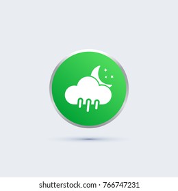 moon and rain icon