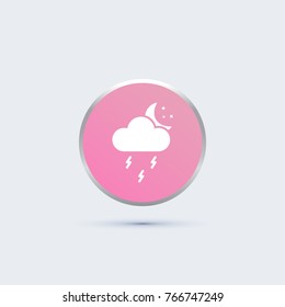 moon and rain icon