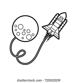 moon rocket space astronomy universe science