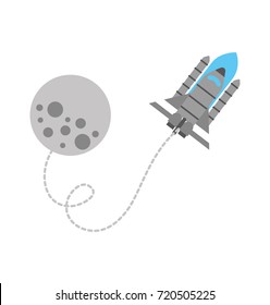 moon rocket space astronomy universe science