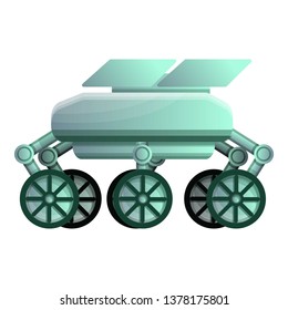 Moon rover icon. Cartoon of moon rover vector icon for web design isolated on white background
