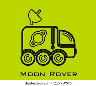 Moon rover icon signs