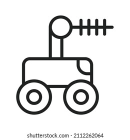 Moon Rover icon vector image. Can also be used for Physical Fitness. Suitable for mobile apps, web apps and print media.