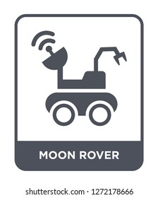 moon rover icon vector on white background, moon rover trendy filled icons from Astronomy collection, moon rover simple element illustration