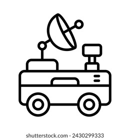 Icono de Moon Rover vector ilustración de stock