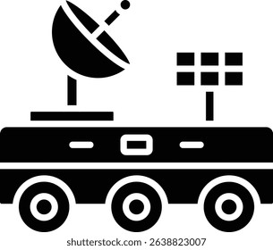 Moon Rover vector icon. Can be used for printing, mobile and web applications.