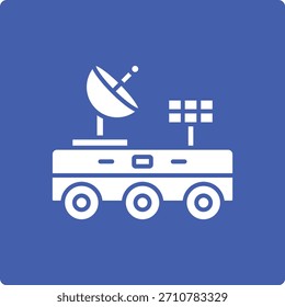 Icono de Vector de Moon Rover. Se puede utilizar para aplicaciones de impresión, móviles y de Web.