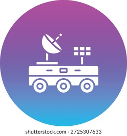 Icono de Vector de Moon Rover. Se puede utilizar para aplicaciones de impresión, móviles y de Web.