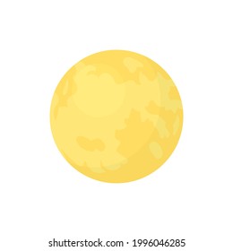 Moon satellite drawing, vector illustration