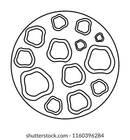 moon satellite space icon