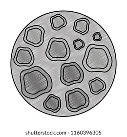 moon satellite space icon
