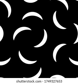 Moon seamless pattern. Vector illustration design for fashion fabrics, wallpapers and other uses.