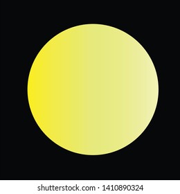 Moon Shading on the Black Background