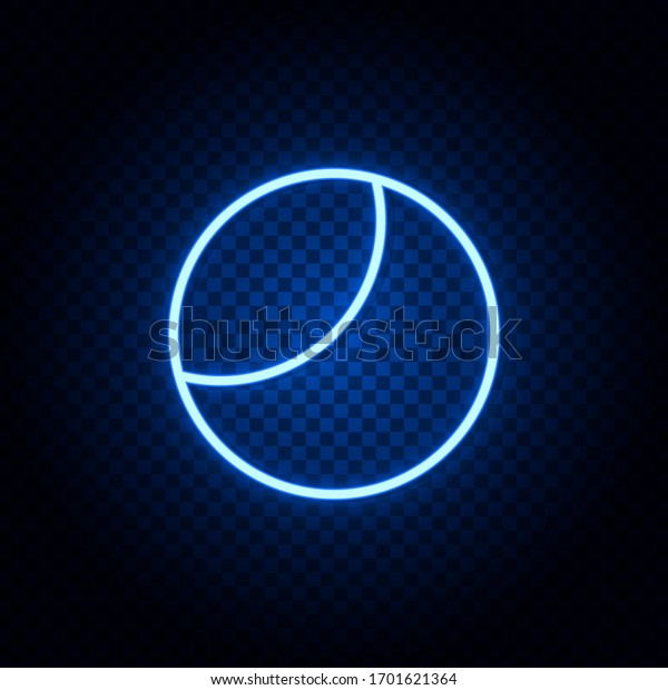 moon, shadow blue neon\
vector icon