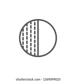 Moon, shadow vector icon. Element of weather for mobile concept and web apps illustration. Thin line icon for website design and development. Vector icon