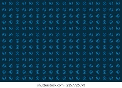 Moon shape in circle pattern fabric background design. Seamless texture clothes background illustration.  Apparel clothes concept design.  