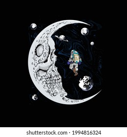 moon shaped skull discovered by astronaut