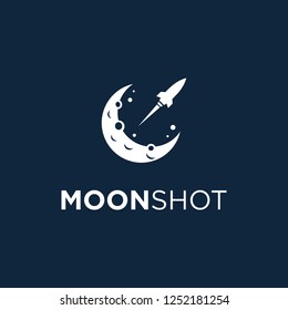 Moon Shot Logo Vector