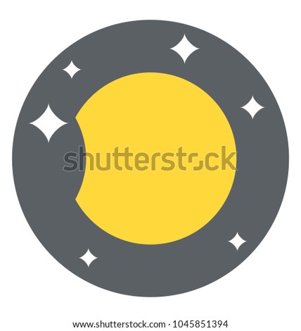 The moon shown to be starting smaller, waning gibbous